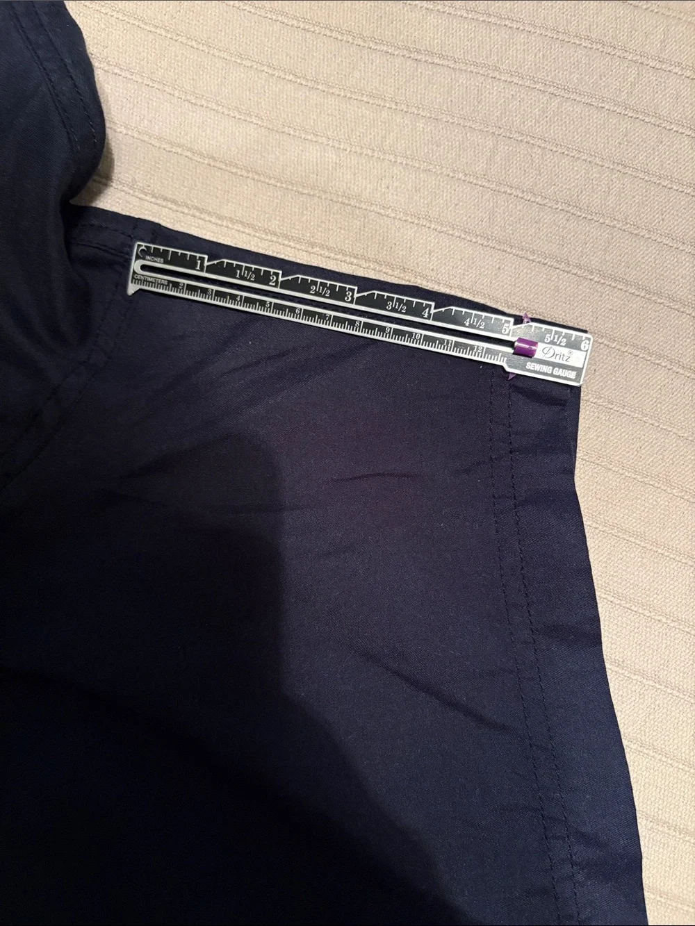 Lands' End Navy Quick-Dry Swim Trunks with Drawstring XL 6” inseam